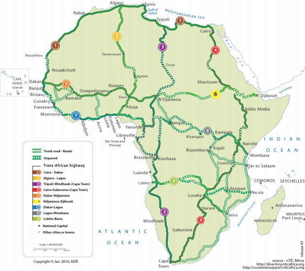 Exploring Africa's Main Road Corridors and Ports: An Overview
