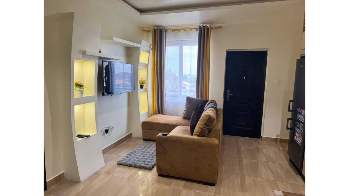 Furnished 1-Bedroom Apartment for Short Let in Sakumono, Accra