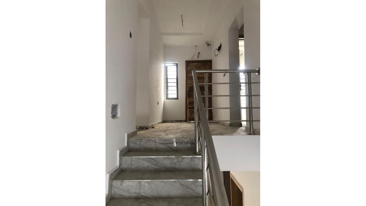 Newly Built 5-Bedroom Fully Detached Duplex with BQ, General Paint, Ajah