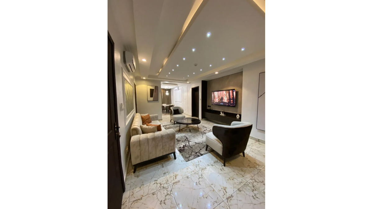 3-Bedroom Furnished Apartment with Gym and Tennis Court in Anthony, Maryland, Lagos