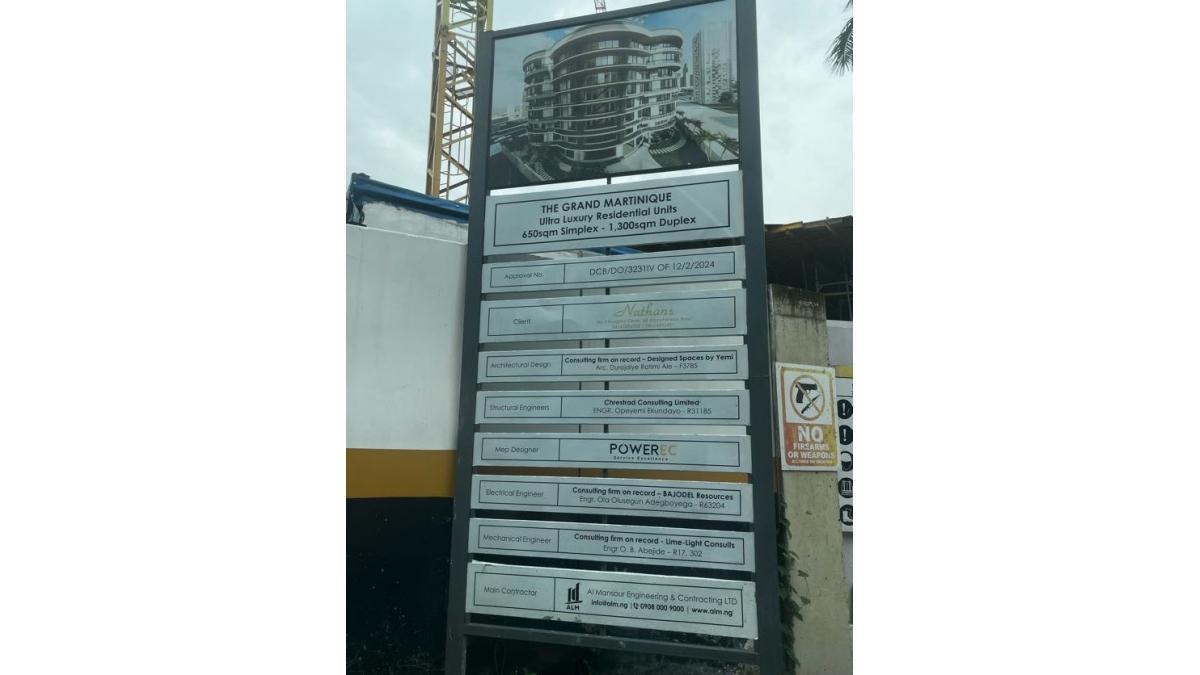 The Grand Martinique – Ikoyi, Lagos.