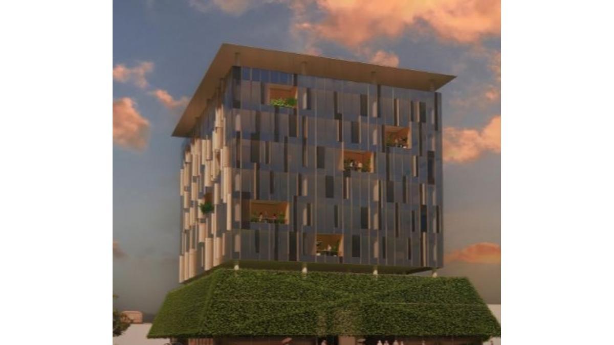 Iyanu Courts Residential development located in Ikeja, Lagos.