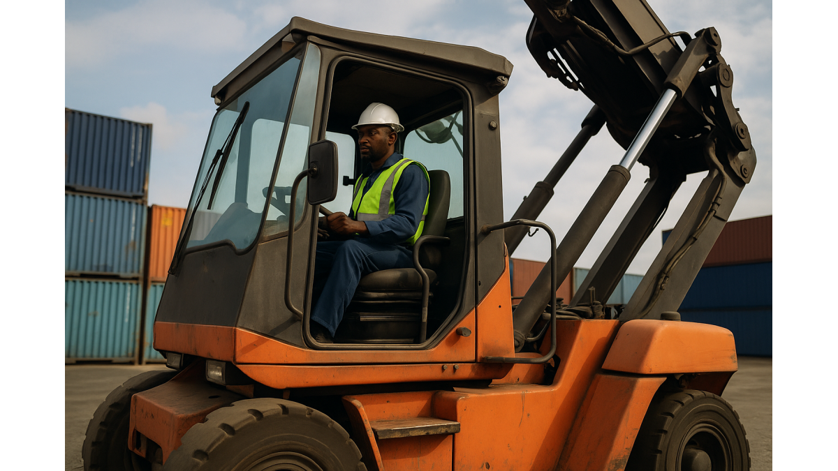 Reach Stacker Operator Hire Nigeria - Certified Port Equipment Drivers