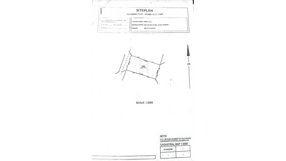 6,000 SQM Mixed-Use Commercial & Residential Land for Sale in Kyami, Abuja